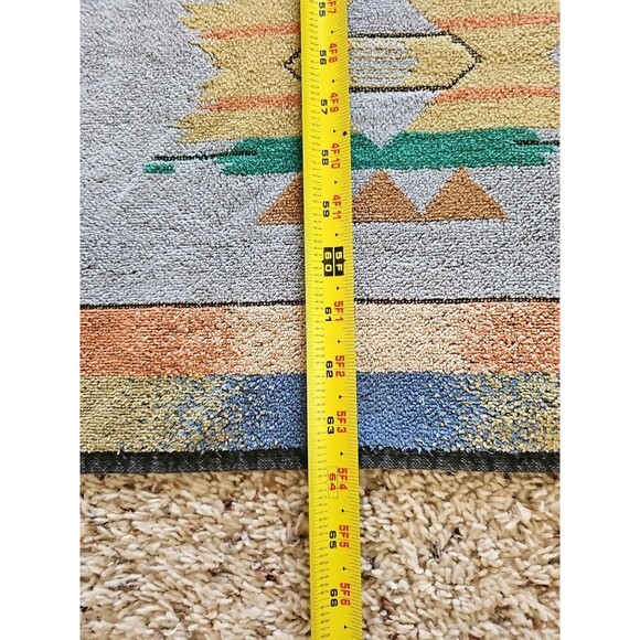 Vintage Royal Terry Beach Towel Southwestern Geometric Desert Pastels Pool Swim - Picture 5 of 16